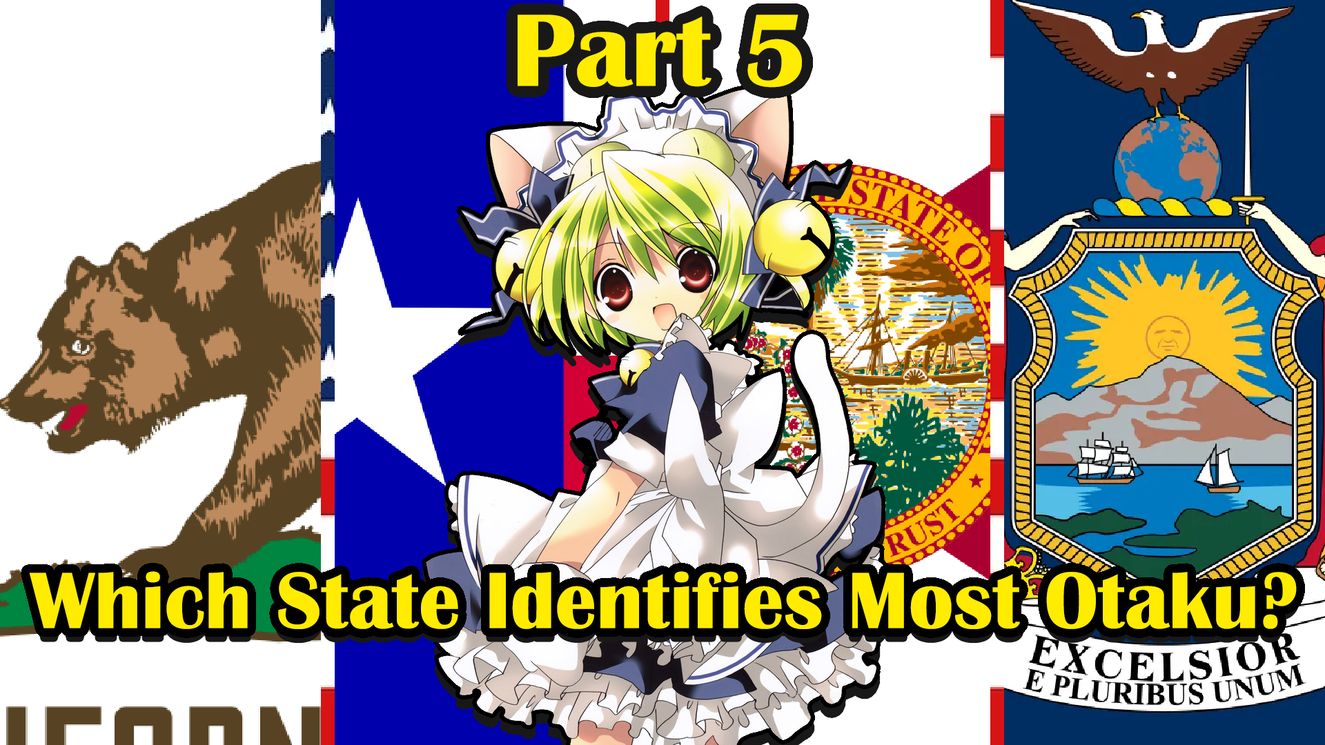 Google Trends: Ranking The 50 States in America That Identify As Otaku From Least to Most (PART 5) 10-1